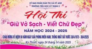 TRƯỜNG TIỂU HỌC KỲ THỊNH II TỔ CHỨC HỘI THI '' GIỮ VỞ SẠCH - VIẾT CHỮ ĐẸP" NĂM HỌC 2024 - 2025