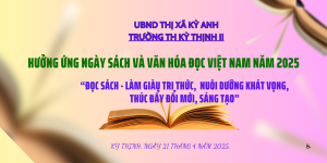 TRƯỜNG TIỂU HỌC KỲ THỊNH II, THỊ XÃ KỲ ANH HÒA NHỊP CÙNG NGÀY SÁCH VÀ VĂN HÓA ĐỌC VIỆT NAM NĂM 2025