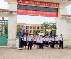 HÂN HOAN CHÀO ĐÓN CÁC EM HỌC SINH LỚP 1 THÂN YÊU ĐẾN VỚI TRƯỜNG TIỂU HỌC KỲ THỊNH 2