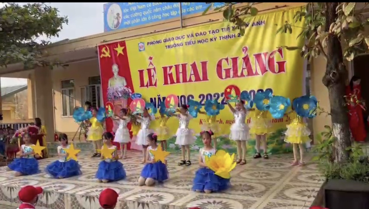 TRƯỜNG TIỂU HỌC KỲ THỊNH 2, THỊ XÃ KỲ ANH TỔ CHỨC THÀNH CÔNG LỄ KHAI GIẢNG NĂM HỌC 2022-2023