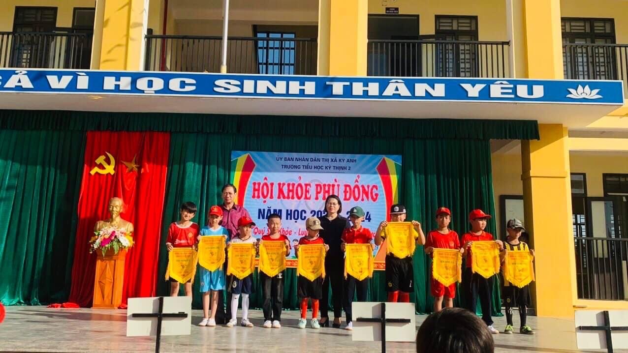 TRƯỜNG TIỂU HỌC KỲ THỊNH 2 TỔ CHỨC KHAI MẠC HỘI KHỎE PHÙ ĐỔNG CẤP TRƯỜNG  NĂM HỌC 2023-2024