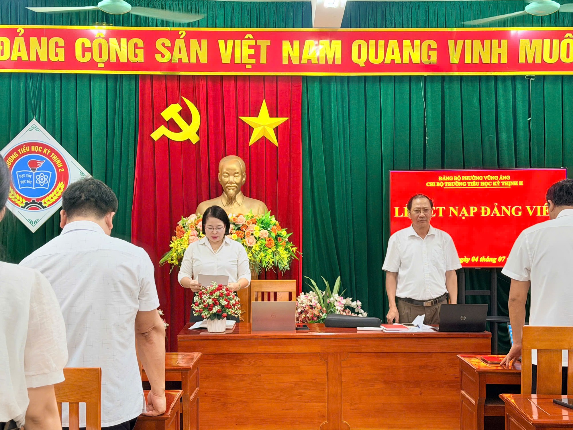 CHI BỘ TRƯỜNG TIỂU HỌC KỲ THỊNH 2 TỔ CHỨC SINH HOẠT CHI BỘ THÁNG 7 NĂM 2026